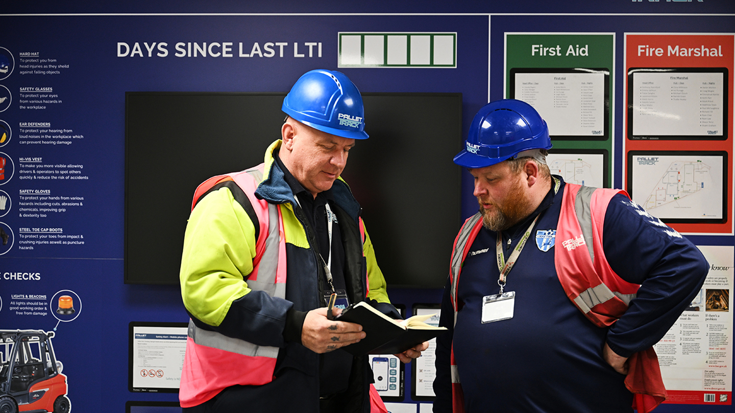 Image of an employee being health and safety trained